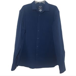 Apt. 9 slim fit performance button-down long sleeve top size XXL
